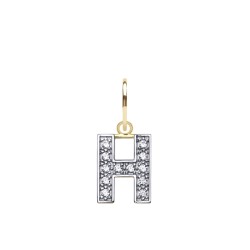 9ct Yellow Gold Cubic Zirconia Initial Pendant