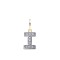 9ct Yellow Gold Cubic Zirconia Initial Pendant
