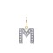 9ct Yellow Gold Cubic Zirconia Initial Pendant