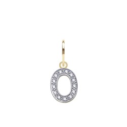 9ct Yellow Gold Cubic Zirconia Initial Pendant