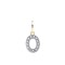 9ct Yellow Gold Cubic Zirconia Initial Pendant