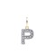 9ct Yellow Gold Cubic Zirconia Initial Pendant