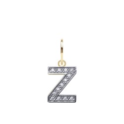 9ct Yellow Gold Cubic Zirconia Initial Pendant