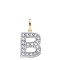 9ct Yellow Gold Cubic Zirconia Initial Pendant