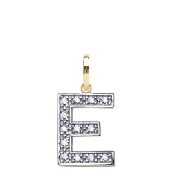 9ct Yellow Gold Cubic Zirconia Initial Pendant