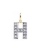 9ct Yellow Gold Cubic Zirconia Initial Pendant