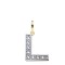 9ct Yellow Gold Cubic Zirconia Initial Pendant