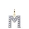 9ct Yellow Gold Cubic Zirconia Initial Pendant