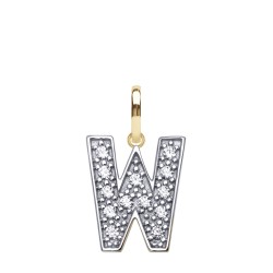 9ct Yellow Gold Cubic Zirconia Initial Pendant
