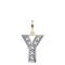 9ct Yellow Gold Cubic Zirconia Initial Pendant