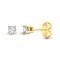 9ct Yellow 1.00ct Natural Diamond Stud Earrings