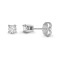 9ct White 50pts Natural Diamond Stud Earrings