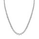 18ct White Gold Natural Diamond Chain