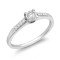 9ct White Gold 0.15cts Natural Diamond Illsion-set Ring