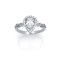 925 Silver CZ Pear Shape Ring