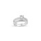 925 Silver CZ RBC and Half ET Set Rings