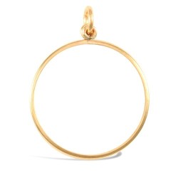 9ct Yellow Gold Quarter Sovereign Pendant