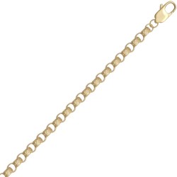 9ct Yellow Gold Cast Plain and Engraved Belcher 5.1mm Gauge