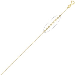 9ct Yellow Gold Rolo Chain 1.1mm Gauge Pendant Chain