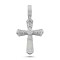 925 Silver Large CZ Brilliant Cut Cross