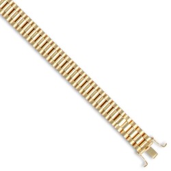 9ct Yellow Gold Watch Style 10.0mm Bracelet