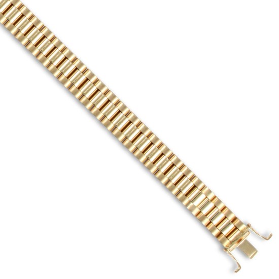 9ct Yellow Gold Watch Style 10.0mm Bracelet