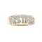 9ct Yellow Gold 0.03ct Natural Diamond SISTER Ring