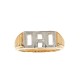 9ct Yellow Gold 0.01ct Natural Diamond DAD Ring