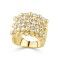 9ct Yellow Gold CZ Keeper Ring