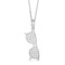 925 Silver CZ Set Sun Specs Pendant
