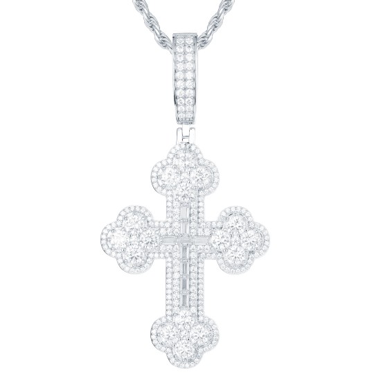 925 Silver CZ Set Cross