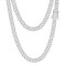925 Silver CZ Set Cuban Chain 6.0mm