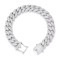 925 Silver CZ Set Cuban Chain 12.0mm