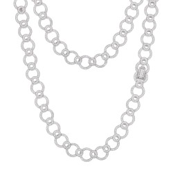 925 Silver CZ Set Collarette