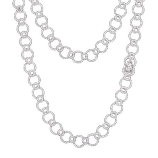 925 Silver CZ Set Collarette