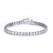 925 Silver CZ Set Tennis Bracelet 4.0mm