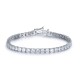 925 Silver CZ Set Tennis Bracelet 4.0mm