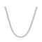 925 Silver CZ Set Tennis Necklace 4.0mm 17 Inch