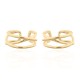 925 Silver Ear Cuff 14ct Gold Plated