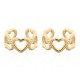 925 Silver Ear Cuff 14ct Gold Plated