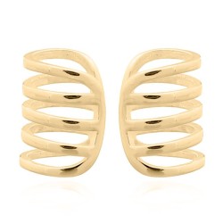 925 Silver Ear Cuff 14ct Gold Plated