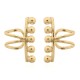 925 Silver Ear Cuff 14ct Gold Plated