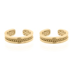 925 Silver Ear Cuff 14ct Gold Plated
