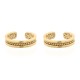 925 Silver Ear Cuff 14ct Gold Plated