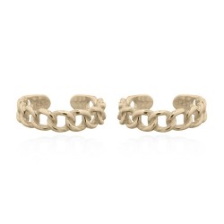 925 Silver Ear Cuff 14ct Gold Plated