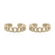 925 Silver Ear Cuff 14ct Gold Plated