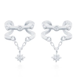 925 Silver Ear Cuff - CZ Set