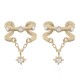925 Silver 14ct Gold Plated CZ Set Ear Cuff