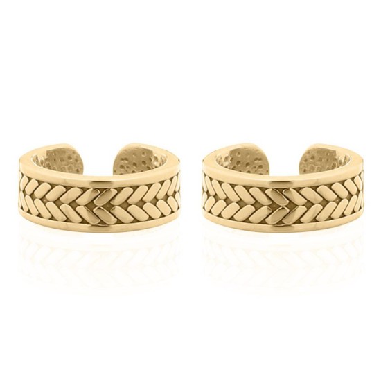 925 Silver Ear Cuff 14ct Gold Plated