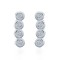 925 Silver Stud Earrings - CZ Set